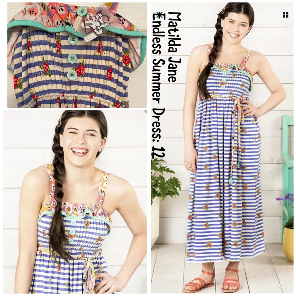 NEW! Matilda Jane ENDLESS SUMMER MAXI Dress: 12